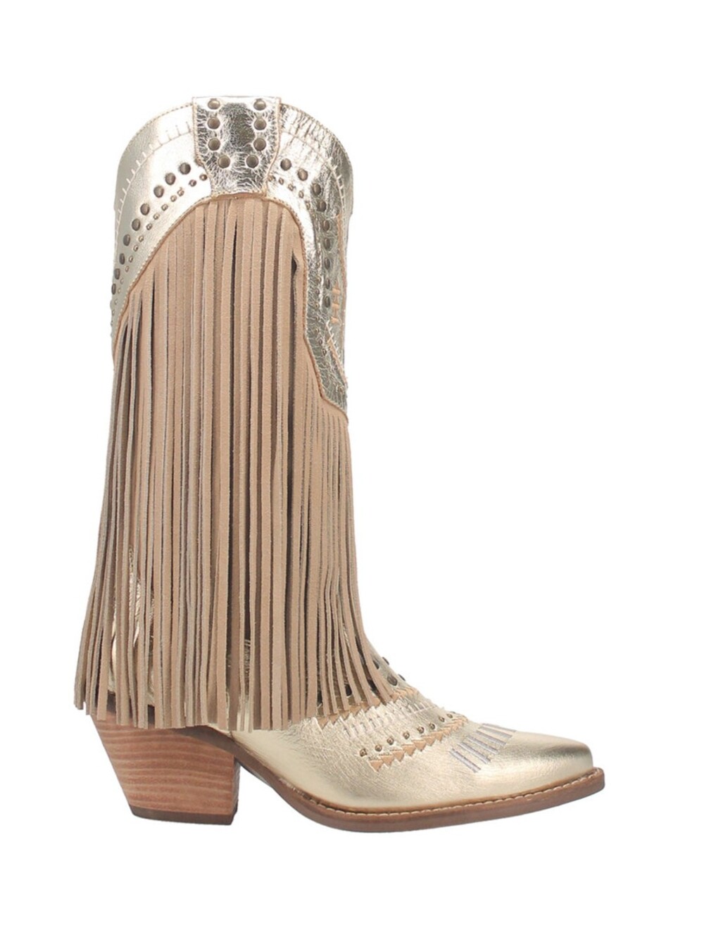 DINGO | Gypsy Studded Fringe Cowboy Boots - Picture 6 of 10